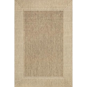 nuLOOM Durable 5' x 8' Outdoor Area Rug, Striped Border