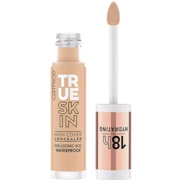 Catrice | True Skin High Cover Concealer (032 | Neutral Biscuit) | Waterproof & Lightweight for Soft Matte Look | With Hyaluronic Acid & Lasts Up to 18 Hours | Vegan, Cruelty Free