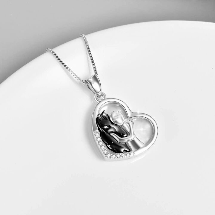 YFN 925 Sterling Silver Horse Pendant For Girls