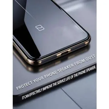 Mobile Phone Dustproof Net Stickers Speaker Mesh Anti Dust Proof Adhesive Dust Sticker Universal Protect The Phone Trumpet Dustproof Net Accessories Gift Tweezers and Mobile Phone Cleaning Brush