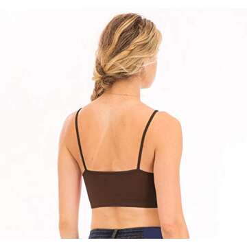 Basic Solid Triple Criss Cross Bralette Sport Bra Americano Size LXL