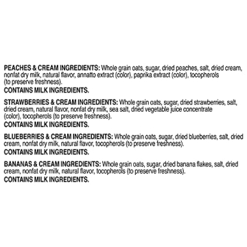 Quaker Instant Oatmeal Fruit & Cream Variety Pack