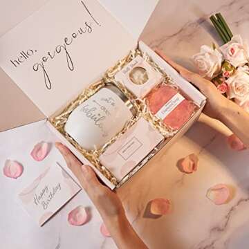 Birthday Gifts for Women - Surprise Her with Unique Spa Gift Baskets Set for Mom Sister Ladies Femal...