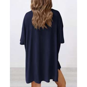 PRETTYGARDEN Women's Two Piece Lounge Set 2025 Summer Casual Oversized Shirts Biker Shorts Matching ...