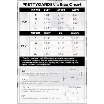 PRETTYGARDEN Women's Summer Lounge Set for Casual Style