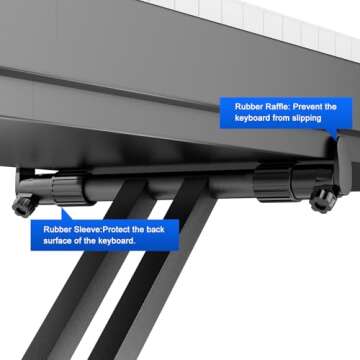 tipatyard Adjustable Double-X Keyboard Stand for Pianos