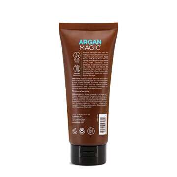 Argan Magic Split Endz Cream - Instantly Binds Frayed and Separated Ends While Preventing Future Breakage | Controls Frizz | Made in USA, Paraben Free, Cruelty Free (6 oz)
