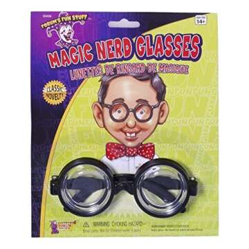 Rhode Island Novelty Magic Nerd Glasses - Fun Accessory for All Occasions