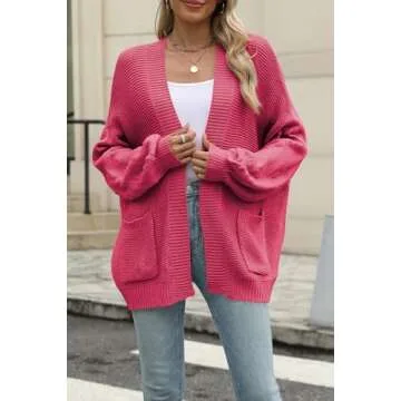 Cakulo Womens 2024 Oversized Chunky Cardigan Fashion