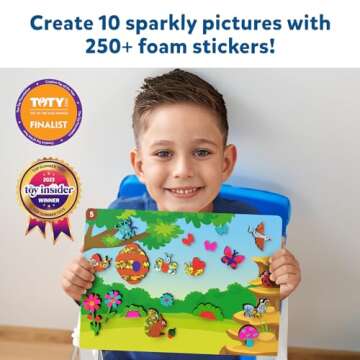 Skillmatics Art & Craft Activity - Foil Fun Bugs & Butterflies, No Mess Art for Kids, Craft Kits & S...