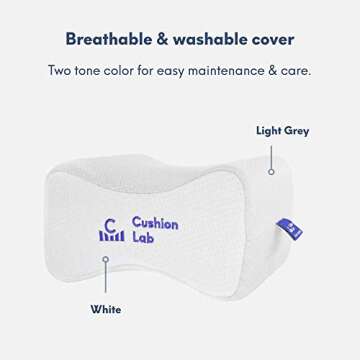 Cushion Lab Wedge Pillow for Back Pain & Sleep Comfort