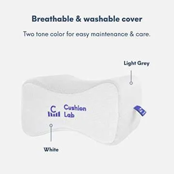 Cushion Lab Wedge Pillow for Back Pain & Sleep Comfort