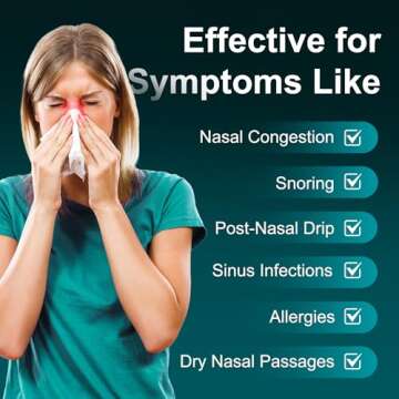 Neti Pot Sinus Rinse for Easy Nasal Cleansing and Relief