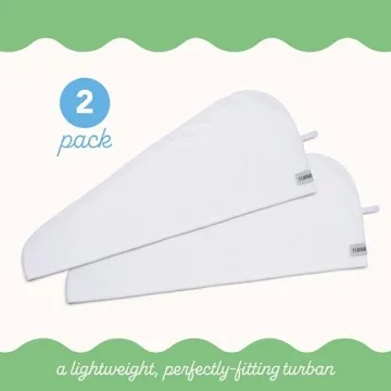 Turbie Twist Microfiber Hair Towel Pack for Quick Drying