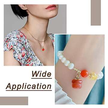 Cheriswelry 16pcs Peach Cherry Apple Tomato Lampwork Glass Pendants Handmade Fruit Dangle Charms Imitation Food Cute Pendants Hang Ornament 14.5~20mm for DIY Earring Jewelry Making