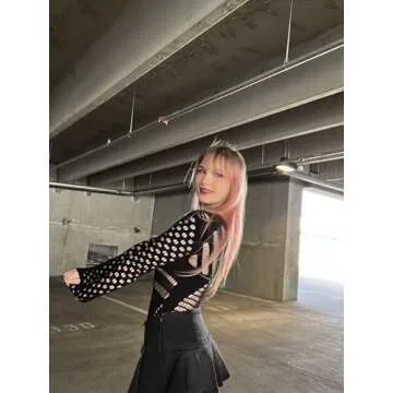 PSYGLANCE Long Sleeve Mesh Bodysuit for Women - Bold & Stylish