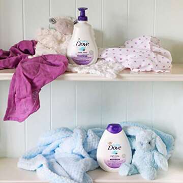 Baby Dove Calming Moisture Sensitive Skin Night Time Wash, 3 Pack Hypoallergenic and Tear-Free Bath Wash, Scented, Suitable for Newborns, 400 ml (3x 13.52 oz)