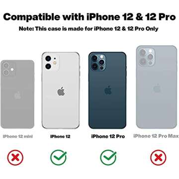 OTOFLY Bumper Case Compatible with iPhone 12/ 12 Pro Case 6.1 inch(2020),[Silky and Soft Touch Serie...