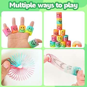 Cocurb 32 Pcs Mini Spring Party Favors for Kids 4 to 8 Fun Goodie Bag Stuffers for Birthdays, Classroom Prizes, and Small Toys Present