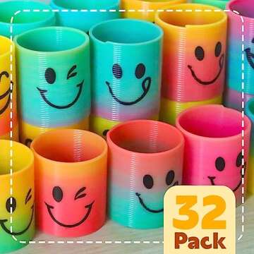 Cocurb 32 Pcs Mini Spring Party Favors for Kids 4 to 8 Fun Goodie Bag Stuffers for Birthdays, Classroom Prizes, and Small Toys Present