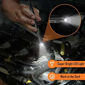 WEARXI Gifts for Men 9 in 1 Multitool Pen, Fathers Day Dad Gifts from Daughter Son, Birthday Gift for Men/Boyfriend Mens Gift for Dad/Him/Husband, Cool Gadgets, Camping Accessories