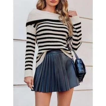 Saodimallsu Off-The-Shoulder Sweater for Women