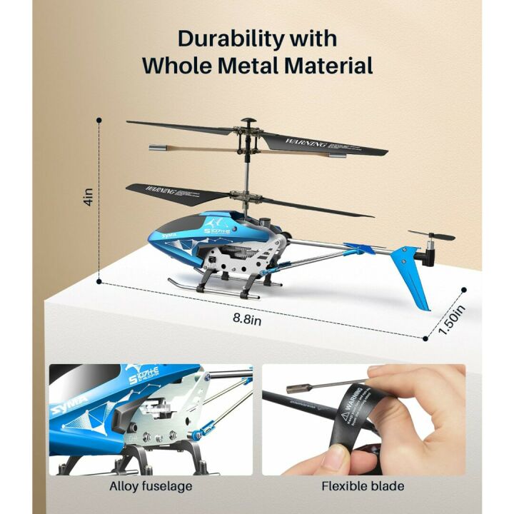 SYMA S107H-E RC Helicopter for Kids & Beginners