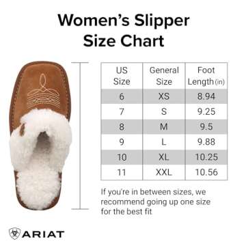 ARIAT Women's Jackie Square Toe Warm Soft Genuine Suede Leather Indoor Outdoor Slippers with Plush Collar, Chestnut, 6