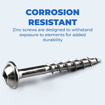 Kreg 1 1/4 Inch Pocket-Hole Screws - Perfect for Woodworking