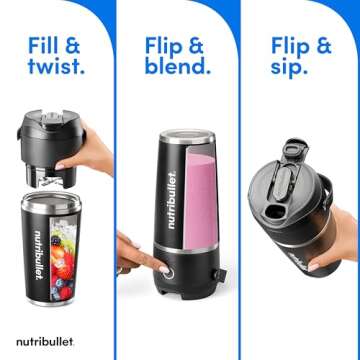 nutribullet Flip Blender with Insulated Tumbler, Cordless