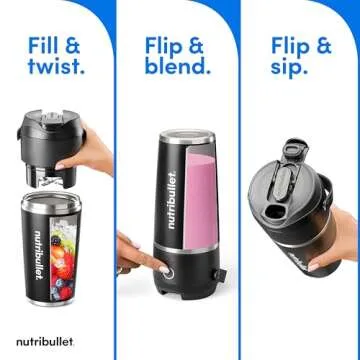 nutribullet Flip Blender with Insulated Tumbler, Cordless
