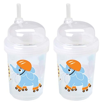 nuspin kids Zoomi Straw Sippy Cup Set for Toddlers