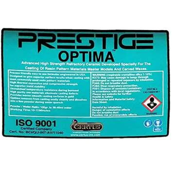 Prestige Optima Premium Investment Powder H.Temp. Resin Cast Lost Wax 30
