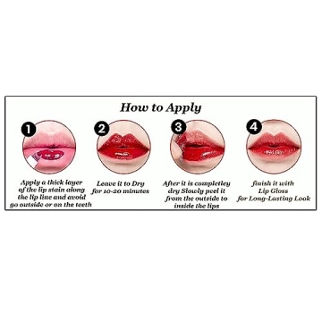 Long Lasting Tattoo Lip Stain Set For Women 6 Colors