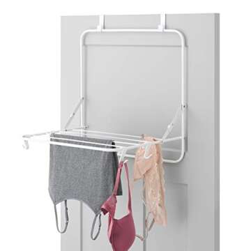 Whitmor Over The Door Drying Rack, White, Model:6023-7443