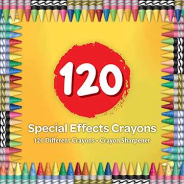 Crayola Special Effects Crayons - Bulk Pack of 120