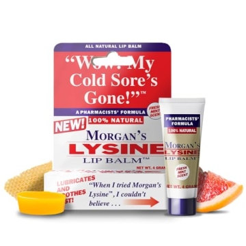 Morgan's Lysine Lip Balm - Natural Cold Sore Treatment & Prevention