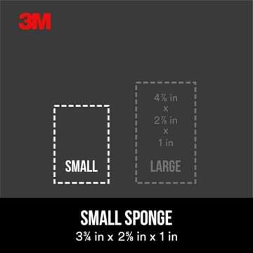 3M Drywall Sanding Sponge, 2-Pack, Fine/Medium Grits, Dual Grit Block, Medium Grit to Remove, Fine Grit to Smooth, Ideal for Sanding and Smoothing of Joint Compounds, 2-5/8 in x 3-3/4 in (19093)