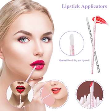 270 PCS Crystal Disposable Makeup Applicators Kit