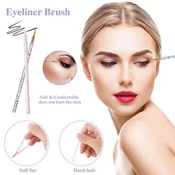 270 PCS Crystal Disposable Makeup Applicators Kit