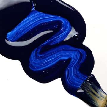 High Flow Acrylics by GOLDEN, Anthraquinone Blue, 1 fl. oz. Bottle, Professional Acrylic Paint, Semi-Transparent