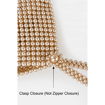 BABEYOND Pearl Clutch Evening Bag for Wedding & Prom