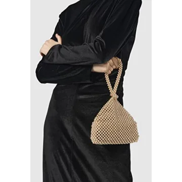 BABEYOND Pearl Clutch Evening Bag for Wedding & Prom