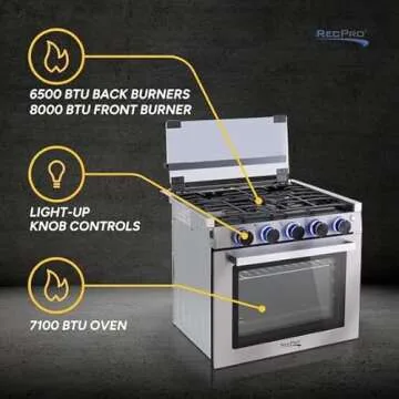 RecPro RV Stove: Modern & Efficient Cooking Solution for RVs