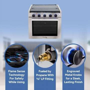 RecPro RV Stove: Modern & Efficient Cooking Solution for RVs