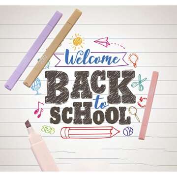 konket 6pcs Pastel Highlighters Aesthetic Cute Highlighters Double Head Highlighters Assorted Colors Soft Chisel Tip Marker for Diary Plan Notes School Supplies