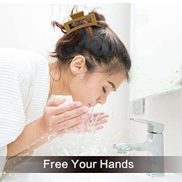 Stylish 6 Pack Medium Claw Clips for Women and Girls