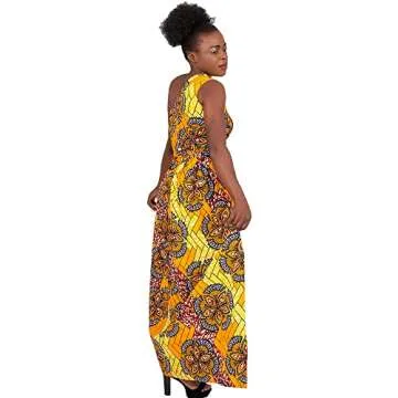iooiooi Fashion Dresses with Swallow Tail African Women Print Dashiki Dress One Shoulder Long Maxi Dress