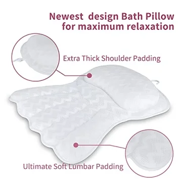 Luxury Bath Pillow with 4D Mesh Technology for Ultimate Comfort