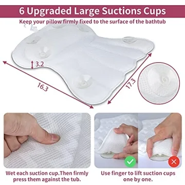 Luxury Bath Pillow with 4D Mesh Technology for Ultimate Comfort